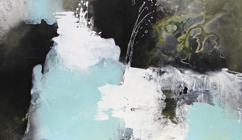 Judith-Zila-Kunst-Kunsttherapie-Galerie-2017-Nirvana-70x120-Acryl-Mischtechnik