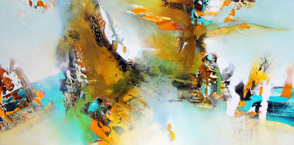 Judith-Zila-Kunst-Kunsttherapie-Galerie-2023-Albatros-50x100-Acryl-Mischtechnik